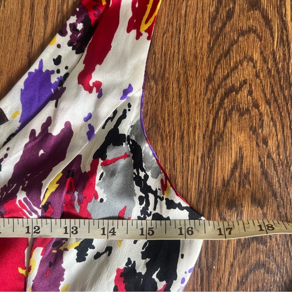 Patrizia Guidi Floral & Red Gown – Size 42 (US 6) - Picture 12 of 13